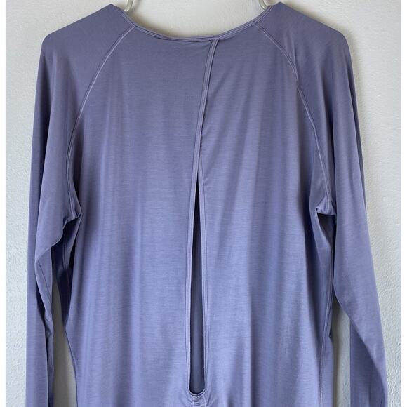 EUC Lululemon Athletica Sz 8-10? Deep Stretch LS Cinch In Lilac Stone Top - Picture 6 of 7